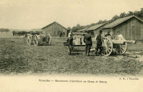 Versailles - Manœuvres d'Artillerie au Camp de Satory. A. B., Versailles