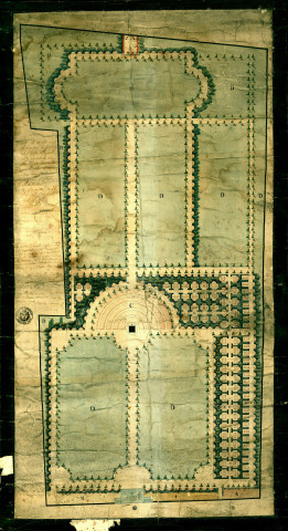 Cimetière Notre-Dame. Vu et arrêté par le conseil de fabrique de l'église royale et paroissiale de Notre-Dame de Versailles.