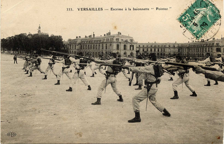 Versailles - Escrime à la baïonnette "Pointez". E.L.D.