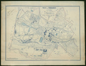 Plan de la ville de Versailles. Plan général dressé sous l'administration de M. Baillet-Reviron, maire (délimitation de la ville de Versailles).