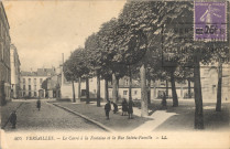Versailles - Le Carré à la Fontaine et la Rue Sainte-Famille. Lévy Fils et Cie, Paris