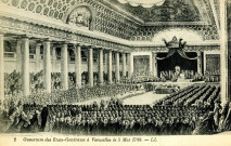 Ouverture des Etats-Généraux à Versailles le 5 Mai 1789. Lévy et Neurdein réunis, 44 rue Letellier, Paris