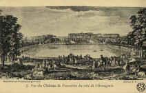 Vue du Château de Versailles du côté de l'Orangerie. Édition E.F.