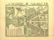 Plan pittoresque de la ville et du parc de Versailles.