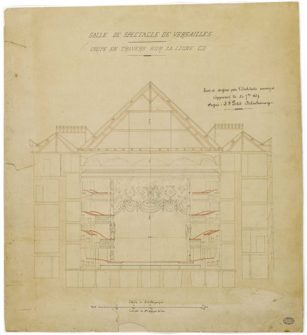 Salle de spectacle de Versailles [théâtre Montansier].