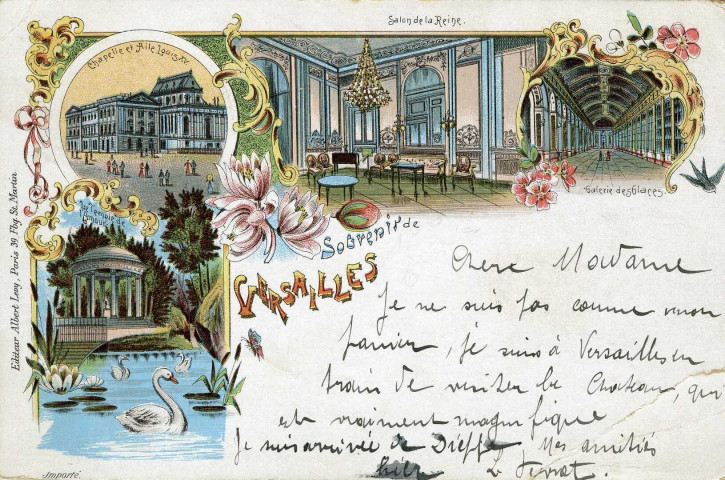 Souvenir de Versailles. Salon de la Reine […]. Albert Levy, 39 Fbg Saint-Martin, Paris