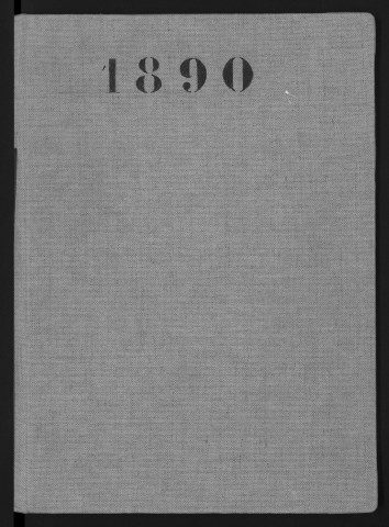 Registre des naissances (1890). Table alphabétique.