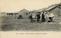 Versailles - Camp de Satory - Manœuvre d'Artillerie. A. Bourdier, imp. édit., Versailles