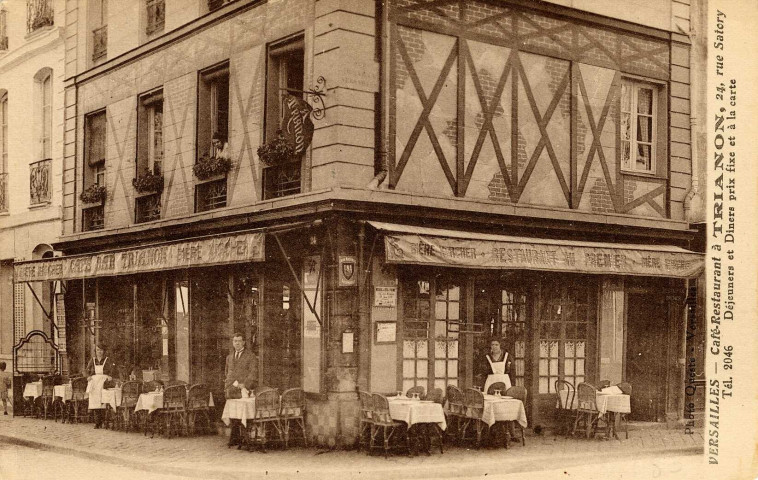 Versailles - Café-restaurant à Trianon, 24, rue Satory. Photo Queste, Versailles