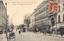Versailles - Porte d'entrée du Quartier de Croy, 27e Dragons et Rue Royale. E.L.D.