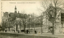 Versailles - Avenue de Thiers et Gare Montparnasse. Phototypie A. Bergeret et Cie - Mme Moreau, éditeur, Nancy