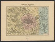 Environs de Paris avec ses forts.