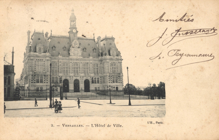 Versailles - L'Hôtel de Ville. L'H., Paris