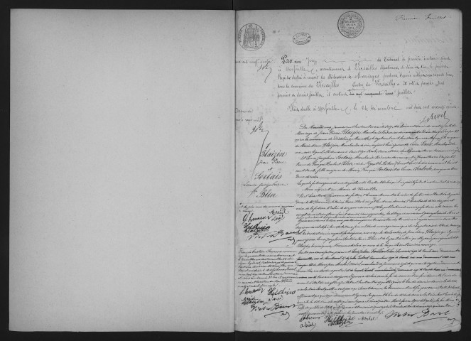 Registre des mariages (1876). Tables alphabétiques (au nom des hommes puis au nom des femmes).