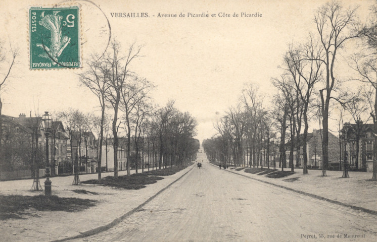 Versailles - Avenue de Picardie et Côte de Picardie. Peyrot, 55 rue de Montreuil
