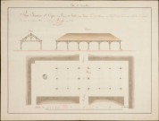 Marché Notre-Dame. Projet de halle aux veaux, pour être annexé au devis dressé pour le même objet dans le courant du mois de septembre 1816 pour expédition.