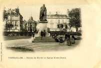 Versailles - Statue de Hoche et Église Notre Dame. Fournier, édit., Versailles