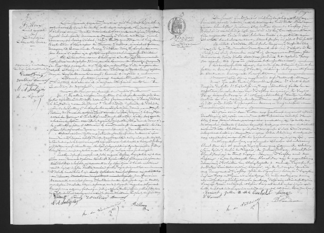 Registre des mariages (1868). Tables alphabétiques (au nom des hommes puis au nom des femmes).