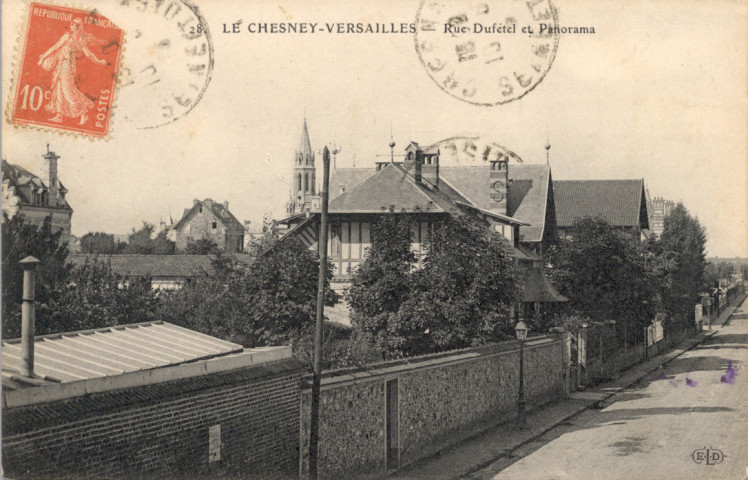 Le Chesnay - Versailles - Rue Dufétel et Panorama. E.L.D.