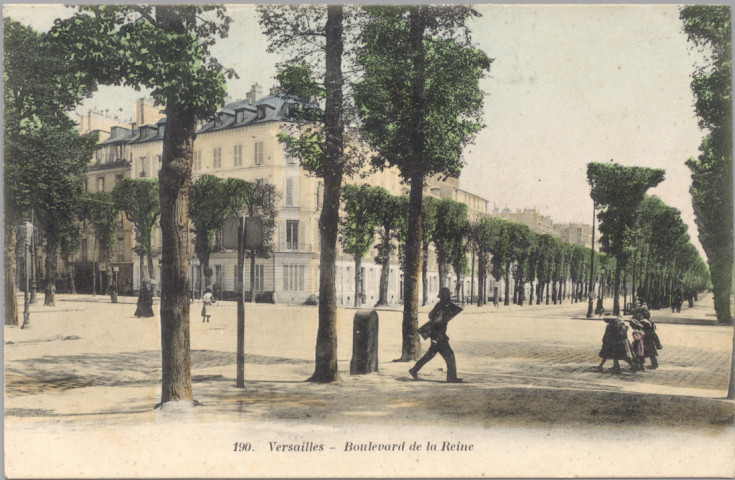 Versailles - Boulevard de la Reine. A. Bourdier, impr.-édit., Versailles