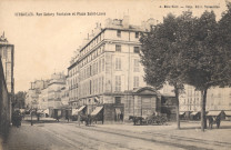 Versailles - Rue Satory Fontaine et Place Saint-Louis. A. Bourdier, impr.-édit., Versailles