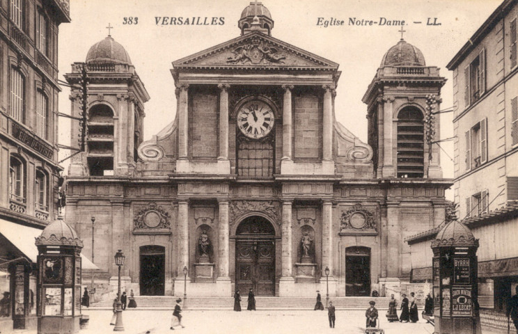Versailles - Église Notre-Dame. Lévy et Neurdein réunis, 44, rue Letelier, Paris, imp.