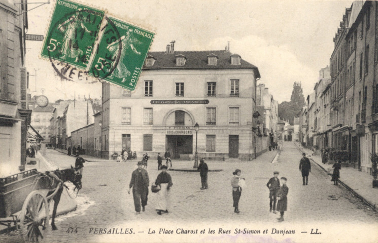 Versailles - La Place Charost et les Rues St-Simon et Danjean. L.L.