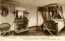 Versailles.- Palais du Petit Trianon, la chambre de Marie-Antoinette.
