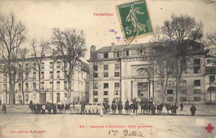 Versailles - Caserne d'Artillerie - Petit Quartier. Collection F. Fleury