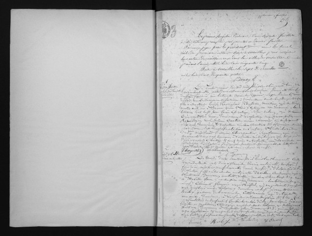 Registre des naissances (1855). Table alphabétique.