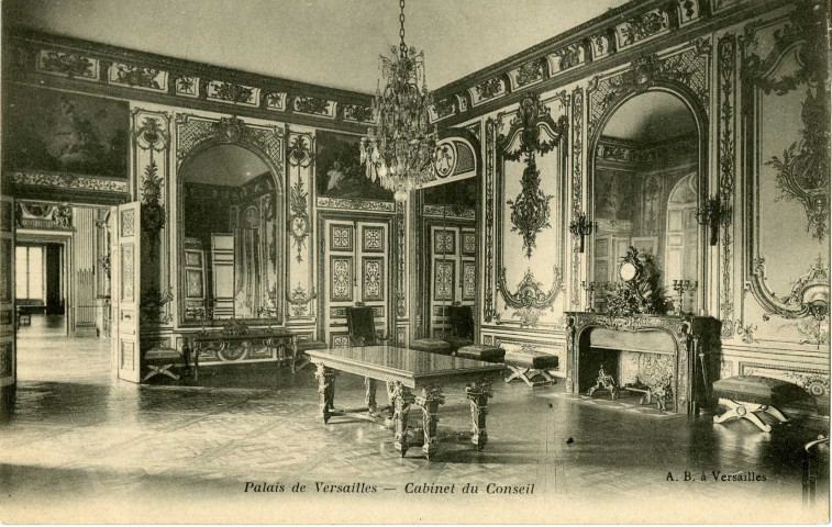Palais de Versailles - Cabinet du Conseil. A.B., Versailles