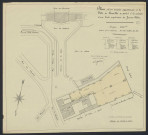 Plan d'un terrain appartenant à la ville de Versailles et destiné à la création d'une Ecole Supérieure de Jeunes Filles (R. Poincaré).