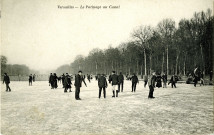 Versailles - Le Patinage au Canal. Héliotypie Bourdier et Faucheux, Versailles