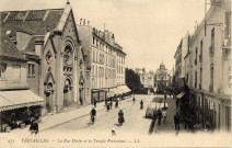 Versailles - La Rue Hoche et le Temple Protestant. L.L.