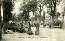 Versailles - Avenue de Saint-Cloud - Marché aux fleurs. Collection des Galeries Modernes