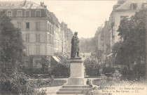 Versailles - La Statue du Général Hoche et la Rue Carnot. L.L.