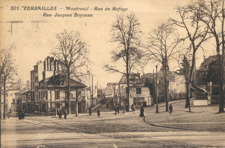 Versailles - Montreuil - Rue du Refuge - Rue Jacques Boyceau. E. David, 21 Rue des Réservoirs, Versailles