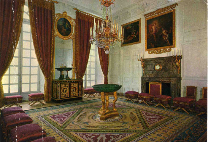 Versailles. Le grand Trianon. Salon des Malachites.The drawing-room of the Malachites.2 passage de ToulouseEditions d'art "LYS