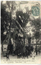 MM. le Roi et la Reine d'Italie à Paris (14-18 oct. 1903). A Versailles. Pylône décoré.ParisL'Imprimerie Nouvelle Photographique
