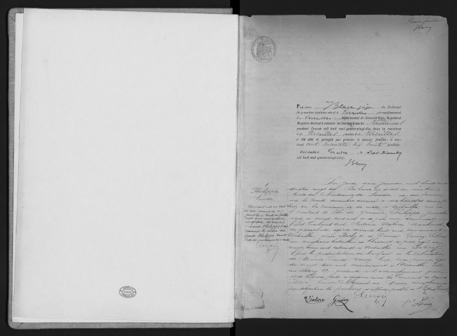 Registre des naissances (1890). Table alphabétique.