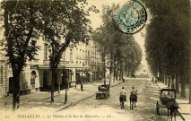 Versailles. - Le Théâtre et la Rue des Réservoirs. L.L.