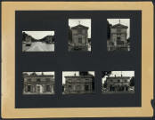 Planche de 6 photographies des pavillons d'Octroi de l'avenue de Paris.