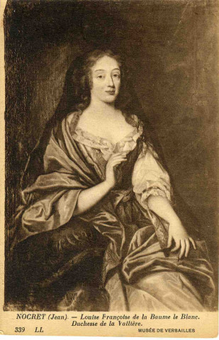 Nocret (Jean). Louise Françoise de la Baume le Blanc. Duchesse de la Vallière. Musée de Versailles.44 rue LetellierLevy et Neurdein Réunis