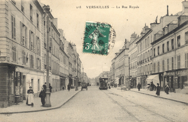 Versailles - La Rue Royale. E.L.D.