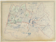 Plan de la ville de Versailles. Plan général dressé sous l'administration de M. Baillet-Reviron, maire (délimitation des secteurs de la ville de Versailles).