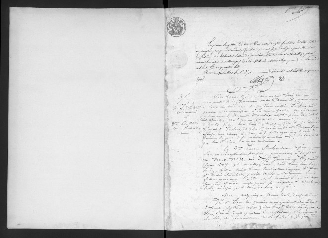 Registre des mariages (1848). Table alphabétique (au nom des hommes).