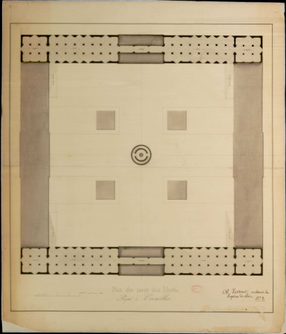 Caves d'un marché projeté à Versailles, n°2 (marché Notre-Dame).