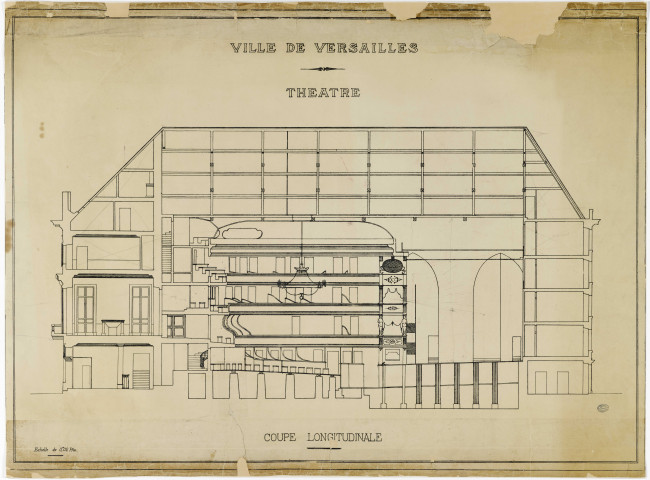 Théâtre Montansier. Coupe longitudinale.