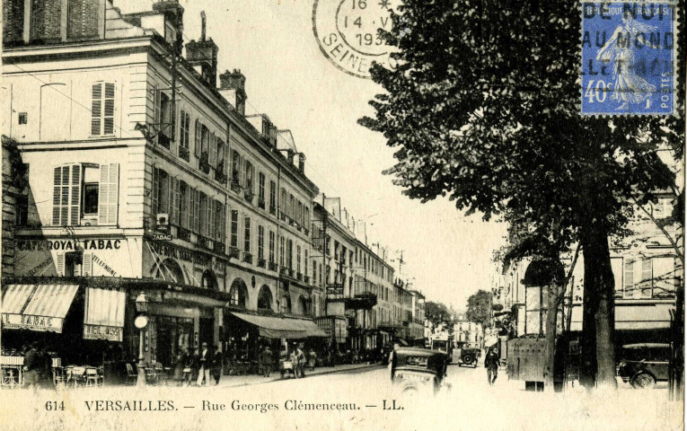Versailles - Rue Georges Clemenceau. Lévy et Neurdein réunis, 44 rue Letellier, Paris