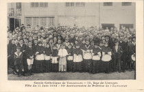 Cercle Catholique de Versailles - 15 rue de Limoges - Fête du 11 juin 1922 - 25e Anniversaire de prêtrise de l'Aumônier. A. Bourdier, Versailles
